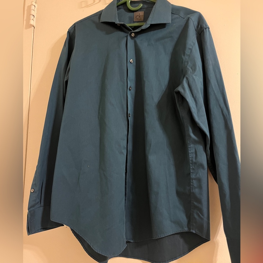 Calvin klein slim fit button down shirt
